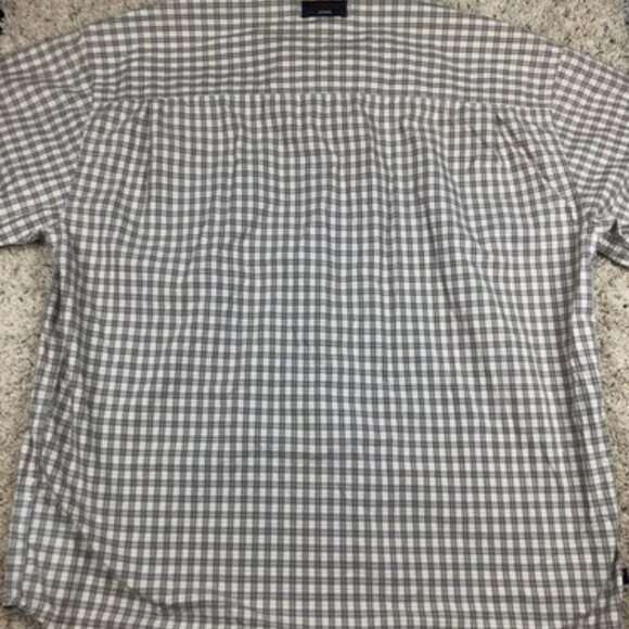 Tommy Hilfiger Button Up Shirt Mens 2XL XXL Brown White Plaid Tommy Jeans - Picture 8 of 10